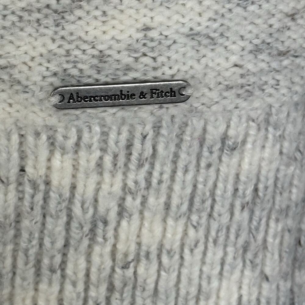 Abercrombie & Fitch Women’s Sweater Fairisle Mock Neck Bishop Slv Rainbow Size S - Picture 5 of 7
